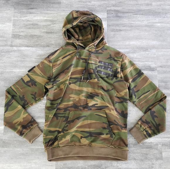 New Designers | Peace Camo Khaki | Pullover Hoodie - Picture 3 of 5